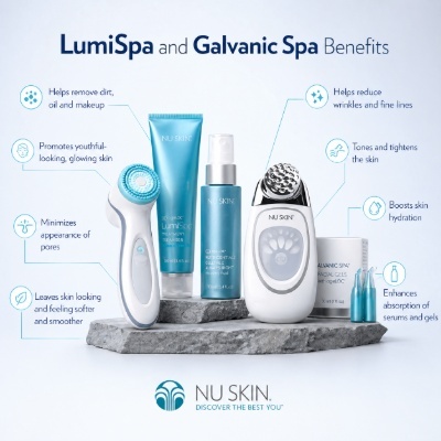 Serenu™ Professional by Nu Skin devices such as LumiSpa and Galvanic Spa allow salons to introduce premium facials, anti-aging treatments, deep cleansing sessions, glow facials, and express rejuvenation services in 15 minutes.
