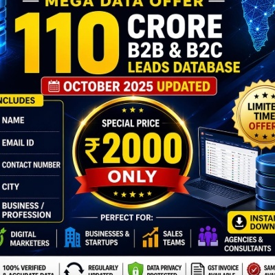All India 110 CR B2B & B2C Database(139 category)